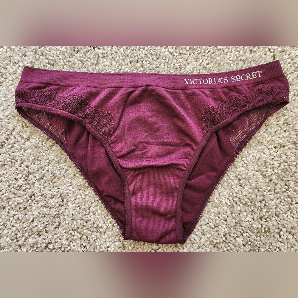 Victoria's Secret Deep Purple Lace Panties